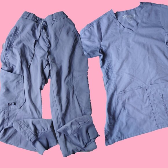 XS Grey's Anatomy grey scrubs set - Picture 1 of 6